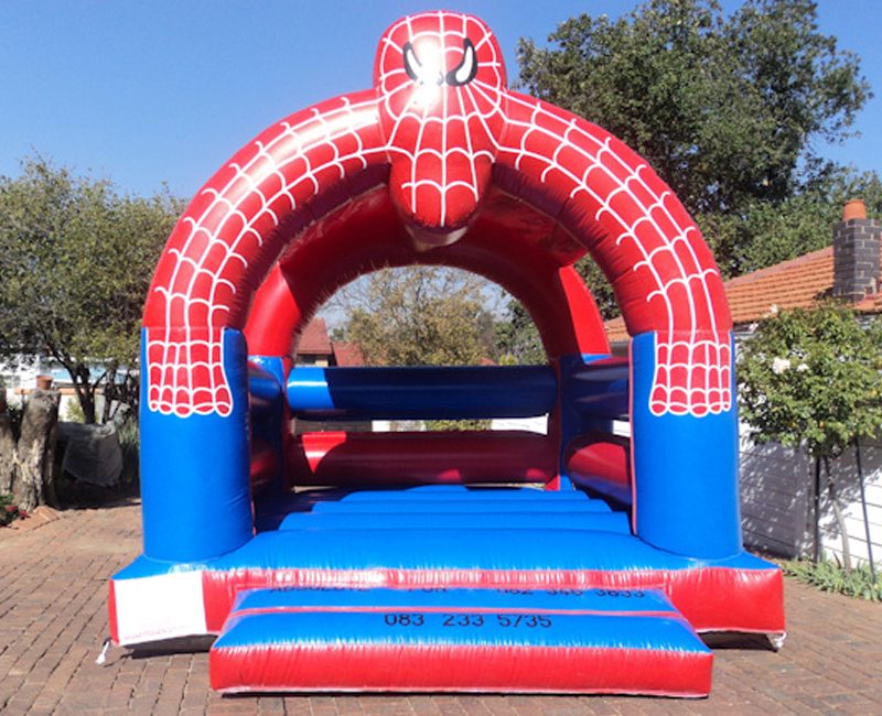 Spiderman jumping castle